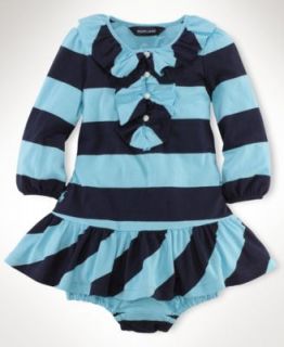 Ralph Lauren Baby Dress, Baby Girls Long Sleeve Colorblock Polo Dress