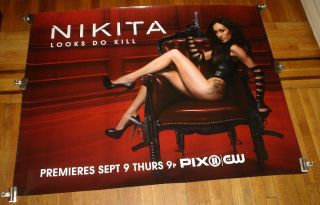 Nikita CW TV 2010 Giant Poster 2 45x60 Maggie Q