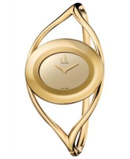 ck Calvin Klein Watch, Womens Swiss Delight Gold PVD Stainless Steel