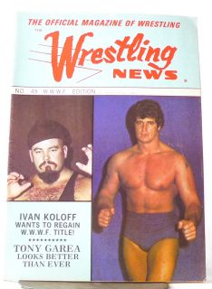 Wrestling News Magazine 49 WWWF Edition Ivan Koloff Harley Race Pinup