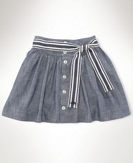 Skirt, Girls Chambray Button Front Skirt   Kids Girls 7 16