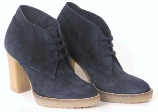 Crew MacAlister High Heel Ankle Boots Color Navy Size 7 Ankle Boots