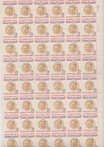 CHAMPION OF LIBERTY R. Magsaysay 8 CENT USA STAMPS POSTAGES SET OF 48