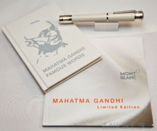 Montblanc Mahatma Gandhi Limited Edition Rollerball Pen BNIB 12 3000