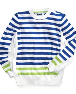 Tommy Hilfiger Kids Sweater, Little Boys Stripe Brian Sweater