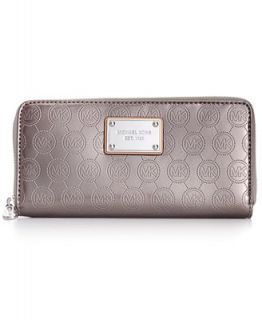 MICHAEL Michael Kors Handbag, Monogram Zip Around Continental Wallet
