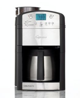 Capresso 465 Coffee Maker, CoffeeTEAM TS 10 Cup Conical Burr Grinder