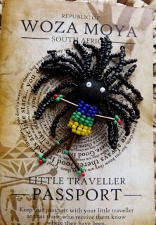 African Jewelry Little Traveler Pin Brooch Rasta Zulu