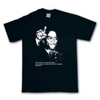 Malcolm x T Shirt Black Panther Party Hip Hop Political