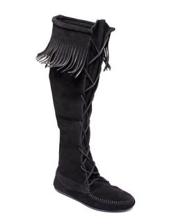 Minnetonka Shoes, Front Lace Tall Boots   Shoes