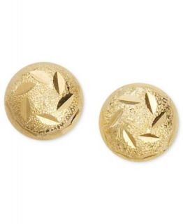 Giani Bernini 24k Gold Over Sterling Silver Earrings, Decorated Ball