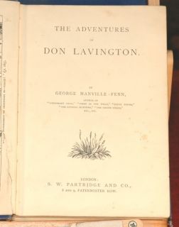 1898 Adventures Don Lavington G Manville Fenn Plates