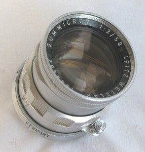 Mint* Summicron 50mm F2 Leica M Mount Ridgid Lens by E. Leitz Wetzlar