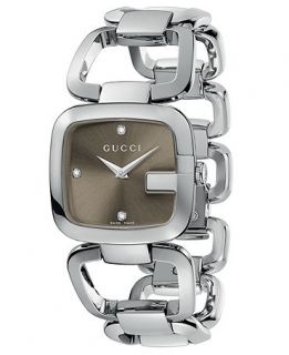 Gucci Watch, Womens Swiss G gucci Stainless Steel Bracelet 24x25mm