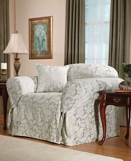 Sure Fit Slipcovers, Scroll Wing Chair Cover