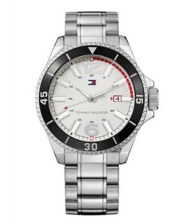 Tommy Hilfiger Watch, Mens Essential Silver Tone Mixed Metal Bracelet
