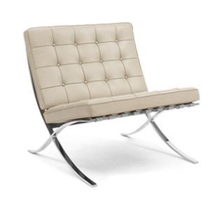 Knoll Barcelona Chair Lounge Stainless Steel Design Within Reach DWR