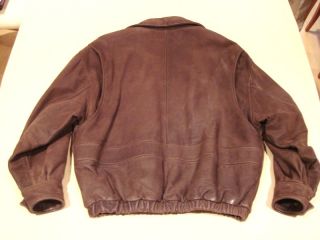 Andrew Marc Studio Brown Mens Leather Jacket RARE