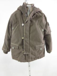 Marco Mari Boys Brown Tan Puffer Jacket Coat Sz 6