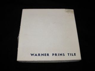 Vintage Decorative Tile Warner Prins 6 Edward Caswell