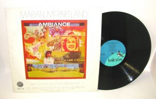 Signed Marian McPartland Ambiance LP Halcyon 1970