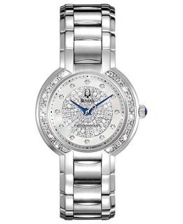 Bulova Watch, Womens Precisionist Diamond (2/3 ct. t.w.) Stainless