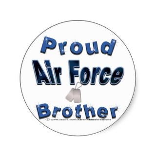 Proud Air Force Brother Stickers