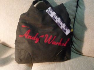 Andy Warhol RARE Marilyn Monroe Black White Bag Tote Handbag
