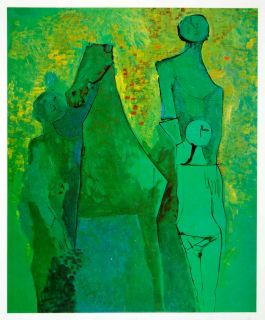 Representation Green Abstract Expressionism Cubism Marino Marini Art