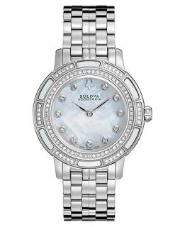 Bulova Accutron Watch, Womens Swiss Pemberton Diamond (3/8 ct. t.w