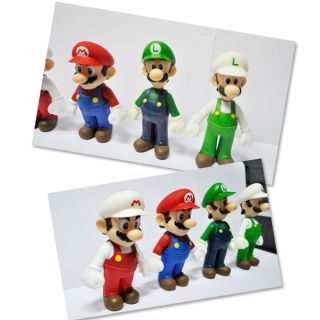 Super Mario Bros Lot 4 Pcs Mario and Luigi Figure M14