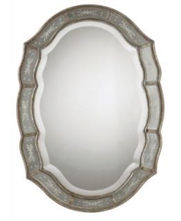 Howard Elliott Queen Ann Antique Black Mirror
