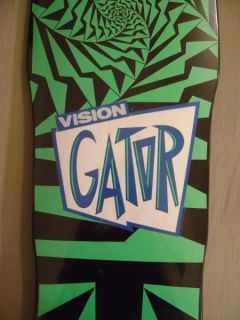 Vision Mark Rogowski Gator 2 Skateboard Deck Black Green