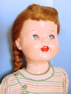 1950s Ideal 22” Red Head Saucy Walker Doll Boxed