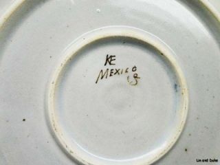 Vintage Signed Ken Edwards Tonala Mexican Pottery 11 5 Platter