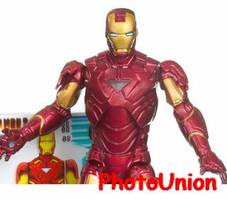 Hasbro Iron Man 2 Mark VI POWER UP GLOW Marvel Universe Figure Model
