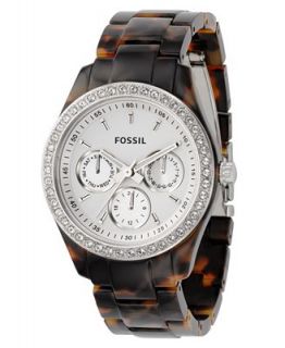 Fossil Watch, Womens Stella Tortoise Resin and Stainless Steel