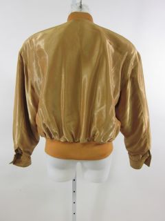 ESCADA Margaretha Ley Gold Silk Button Down Jacket 40