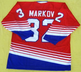 Authentic A Markov Russian Game Worn Jersey Free Jersey Montreal