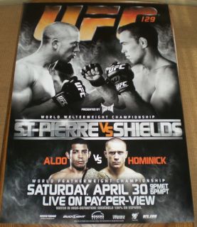UFC 129 St Pierre vs Shields Full Sz Poster 27x 39