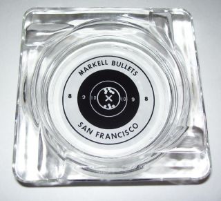 Vintage Ashtray Markell Bullets San Francisco Advertising Souvenir