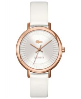 Lacoste Watch, Womens Sofia White Leather Strap 38mm 2000736