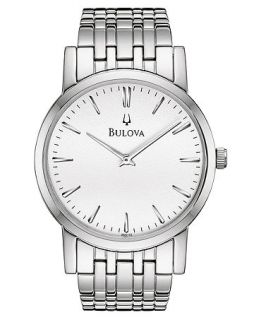 Bulova Watch, Mens Stainless Steel Bracelet 38mm 96A115   All Watches