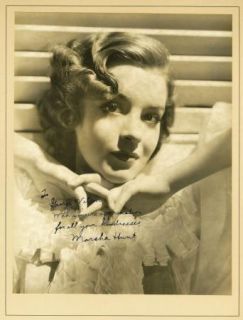 Marsha Hunt Charming Beautiful Vintage 1930s Oversize Exhibition