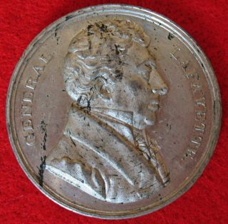 1824 General Lafayette Medal Ardent & Intrepid Champion by Halliday