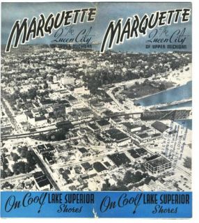 Marquette Michigan Brochure The Queen City Upper Michigan Brochure