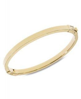 Michael Kors Bracelet, Gold Tone Thin Pave Glass Bangle