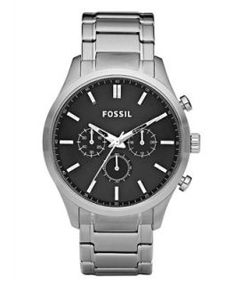 Fossil Watch, Mens Chronograph Walter Stainless Steel Bracelet 44mm