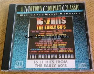 16 #1 Hits   The Early 60s, Various Artists (CD, 1987, Motown)