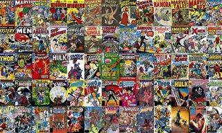 Marvel Comic Book Covers Xmen Spiderman Hulk Wall Mural